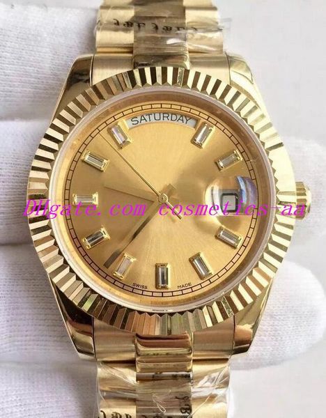 luxury watch mens 40mm 228238 yellow gold champagne diamond dial 2019 unworn automatic fashion men's watches wristwatch, Slivery;brown
luxury watch mens 40mm 228238 yellow gold champagne diamond dial 2019 unworn automatic fashion men's watches wristwatch, Slivery;brown