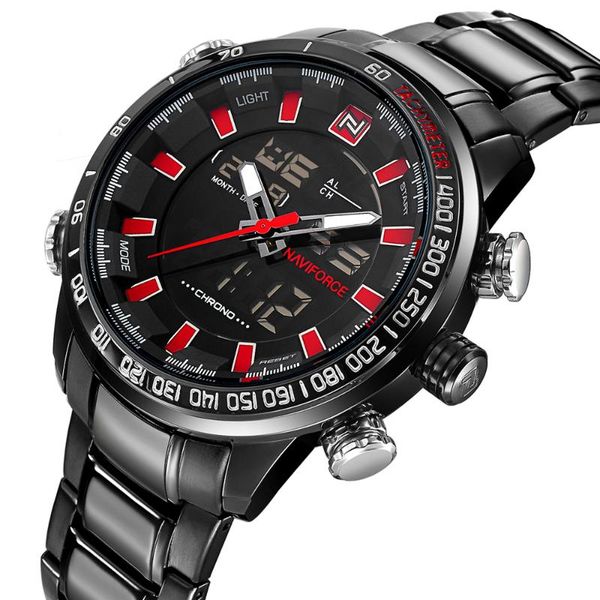 naviforce mens quartz analog watch fashion led sport wristwatch waterproof stainless male watches clock relogio masculino, Slivery;brown
naviforce mens quartz analog watch fashion led sport wristwatch waterproof stainless male watches clock relogio masculino, Slivery;brown