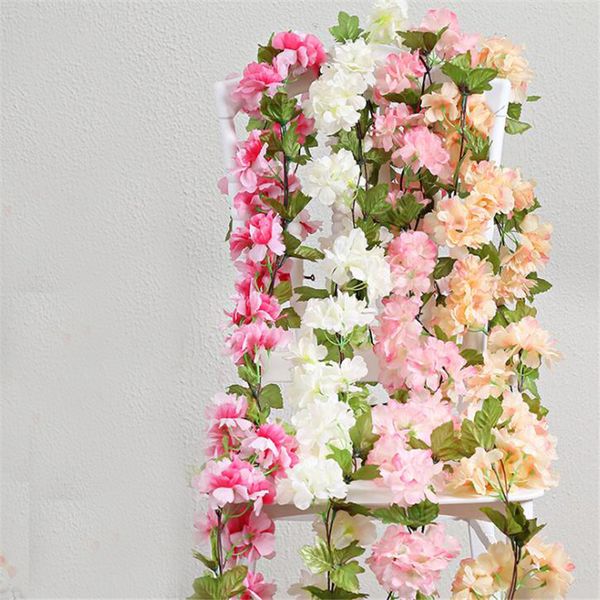 simulation cherry blossom vine garden decoration fake plant sakura garland wreath hanging flower plant home party decor
simulation cherry blossom vine garden decoration fake plant sakura garland wreath hanging flower plant home party decor