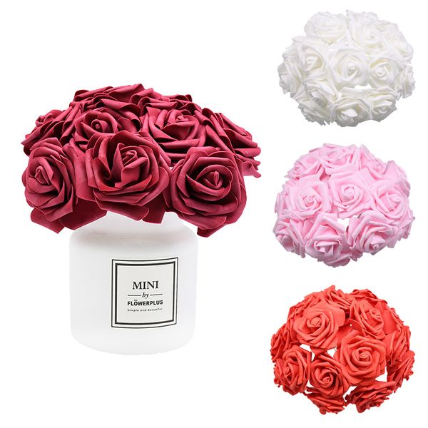 24pcs 7cm artificail flowers for decoration diy bouquet wreath flowers for needlework pe fake rose flower home wedding supplies 
24pcs 7cm artificail flowers for decoration diy bouquet wreath flowers for needlework pe fake rose flower home wedding supplies