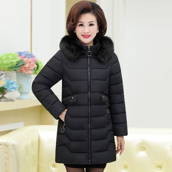 jackets winter womens middle-aged new style long coat female middle-aged cotton padded cotton coat, Black
jackets winter womens middle-aged new style long coat female middle-aged cotton padded cotton coat, Black