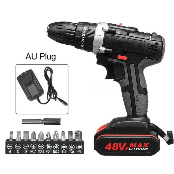 48v 1500w electric drill hammer cordless 28n.m high power screwdriver + battery drill chuck for quick and simple bit replacement
48v 1500w electric drill hammer cordless 28n.m high power screwdriver + battery drill chuck for quick and simple bit replacement