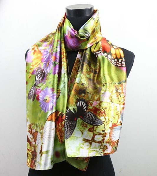 1pcs green lavender daisy butterfly satin oil painting long scarves shawl beach silk scarf 160x50cm fashion accessories, Blue;gray
1pcs green lavender daisy butterfly satin oil painting long scarves shawl beach silk scarf 160x50cm fashion accessories, Blue;gray