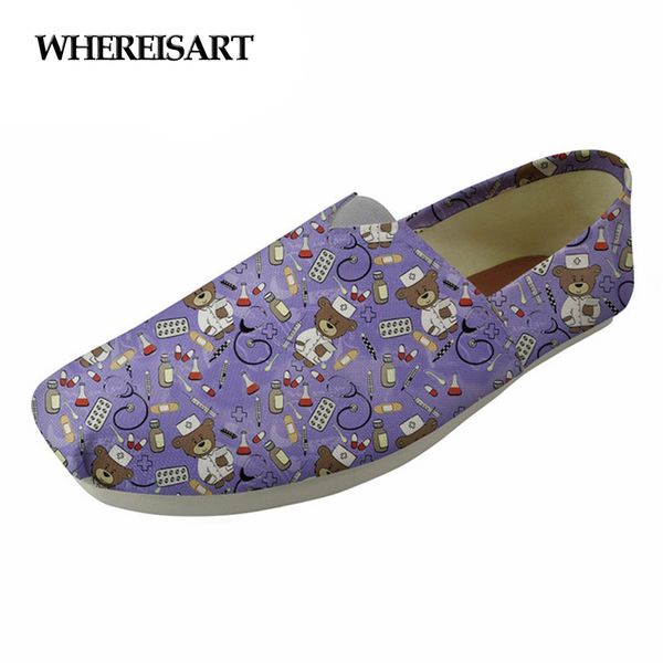 whereisart fashion girls canvas flats shoes cute bear nurses print brand designer casual women's loafers shoes female leisure, Black
whereisart fashion girls canvas flats shoes cute bear nurses print brand designer casual women's loafers shoes female leisure, Black