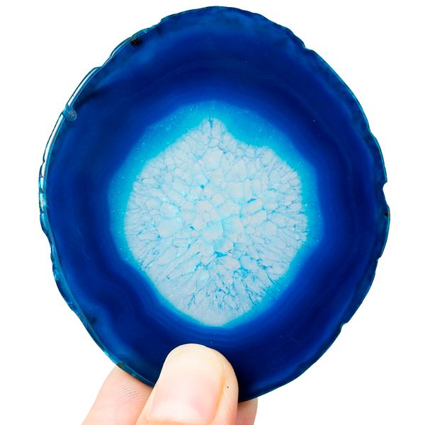 1lot (5pc) natural agate slices dyed blue, irregular shape crystal geode stone slab cards, home ornament jewelry making 1.5"-2, Black;white
1lot (5pc) natural agate slices dyed blue, irregular shape crystal geode stone slab cards, home ornament jewelry making 1.5"-2, Black;white