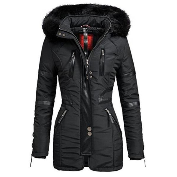 women's long jacket coats black winter hooded parkas zipper warm windbreak black gothic slim femlae overcoats casual outwear t4190610
women's long jacket coats black winter hooded parkas zipper warm windbreak black gothic slim femlae overcoats casual outwear t4190610