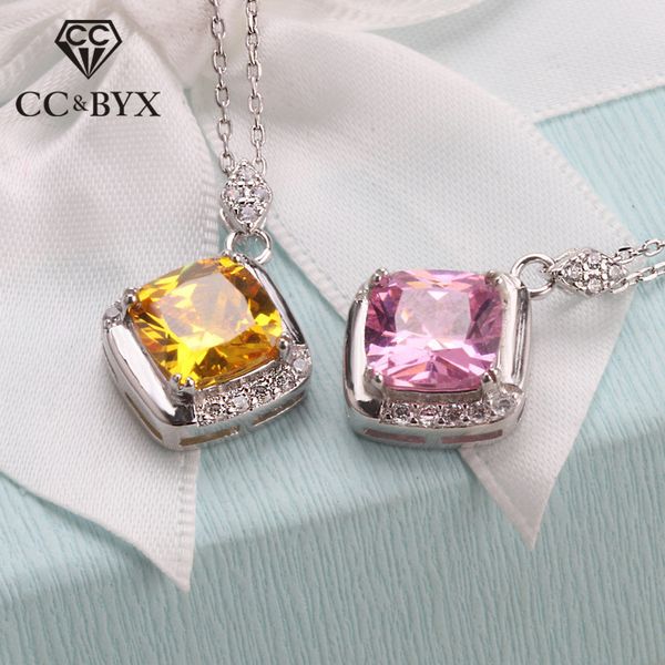 cc necklaces pendants for women 925 sterling silver cubic zirconia square pink/yellow stone fashion jewelry no chain ccn257
cc necklaces pendants for women 925 sterling silver cubic zirconia square pink/yellow stone fashion jewelry no chain ccn257
