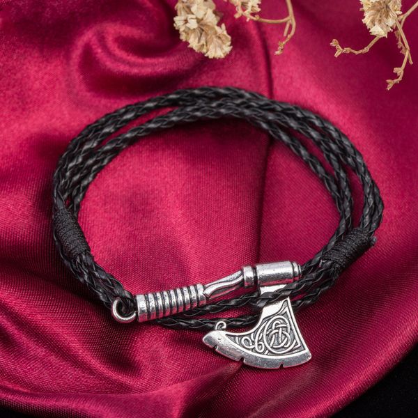 1pc men's jewelery ax wrap anchor viking bracelet leather accessories slavonic bangle bracelets ing, Black
1pc men's jewelery ax wrap anchor viking bracelet leather accessories slavonic bangle bracelets ing, Black