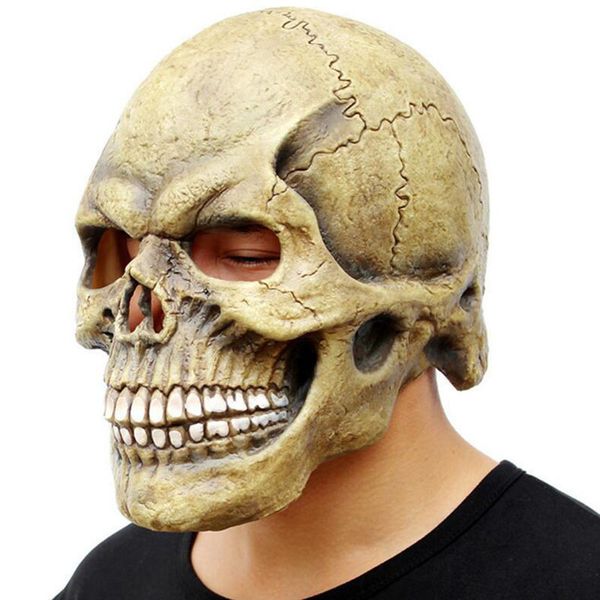 scary skull mask full head realistic latex party mask horror skeleton halloween cosplay costume for men helmet
scary skull mask full head realistic latex party mask horror skeleton halloween cosplay costume for men helmet