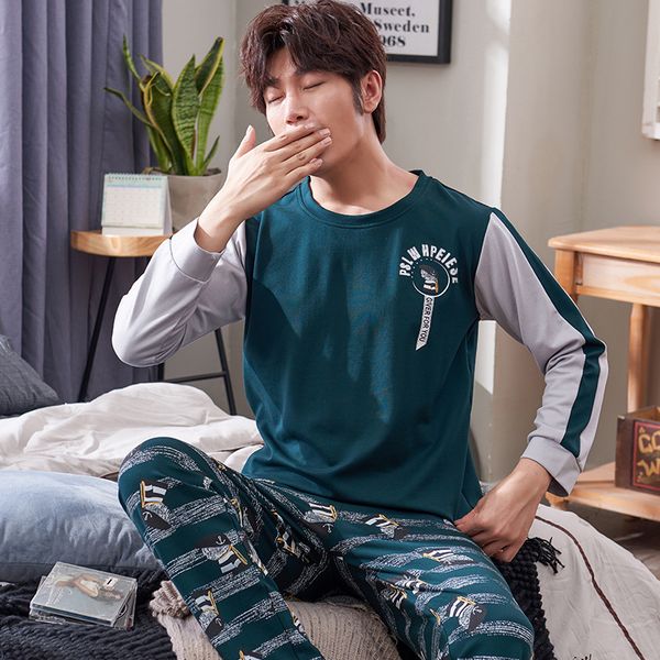 spring and autumn 6535 cotton pajamas men's long sleeve thin home wear-outer wear men's young and middle-aged set japanese korea, Black;brown
spring and autumn 6535 cotton pajamas men's long sleeve thin home wear-outer wear men's young and middle-aged set japanese korea, Black;brown