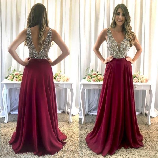 2019 New Long Burgundy Evening Dresses Bling Bling Sparkly Beaded Sequined Prom Dress Shining Party Gowns vestidos de fiesta
2019 New Long Burgundy Evening Dresses Bling Bling Sparkly Beaded Sequined Prom Dress Shining Party Gowns vestidos de fiesta