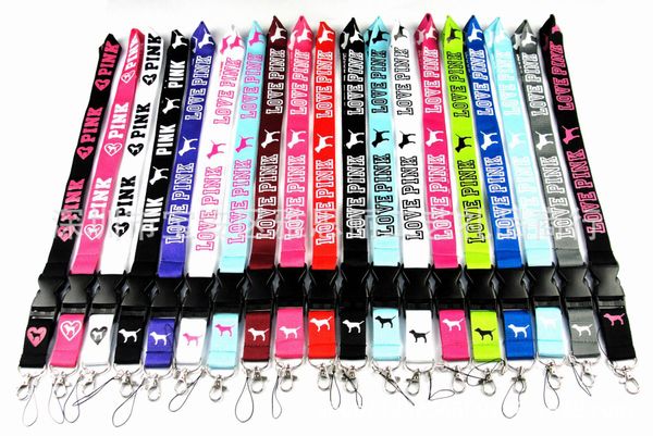 15 color love pink lanyard id card mobile phone neck keychain lanyard for cell phone love pink tring neck trap hipping
15 color love pink lanyard id card mobile phone neck keychain lanyard for cell phone love pink tring neck trap hipping