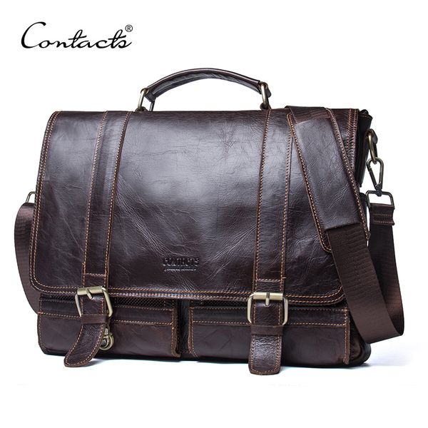 contact's men's briefcase genuine leather business handbag lapcasual large shoulder bag vintage messenger bags luxury bolsas
contact's men's briefcase genuine leather business handbag lapcasual large shoulder bag vintage messenger bags luxury bolsas