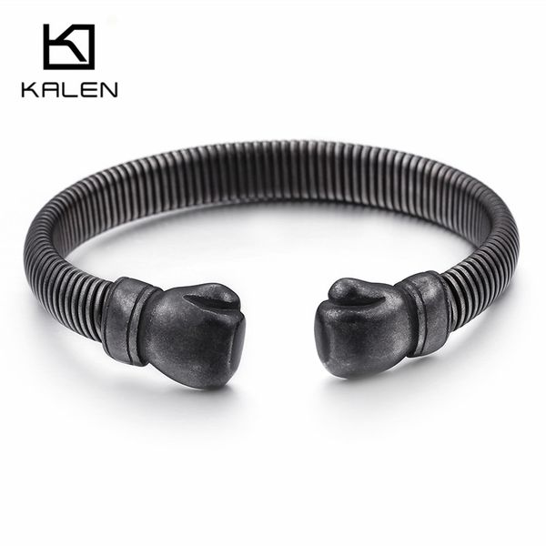 bangle hip hop opening boxing gloves for men stainless steel oxidized dark matte mesh chain bracelet & jewelry, Black
bangle hip hop opening boxing gloves for men stainless steel oxidized dark matte mesh chain bracelet & jewelry, Black