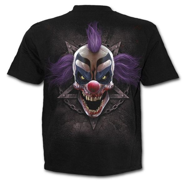 spring and summer new round collar short sleeve 3d digital printing t-shirt european and american fashion trend clown print
spring and summer new round collar short sleeve 3d digital printing t-shirt european and american fashion trend clown print