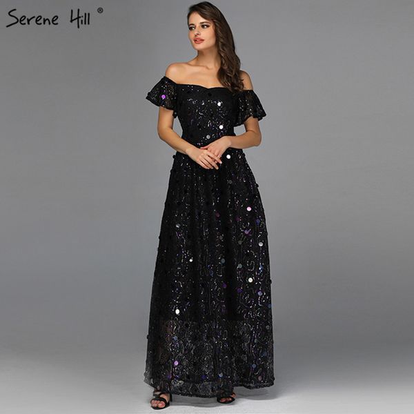 black sequined a-line prom dresses 2019 off shoulder short sleeves prom gowns design serene hill bqa8044, White;black
black sequined a-line prom dresses 2019 off shoulder short sleeves prom gowns design serene hill bqa8044, White;black
