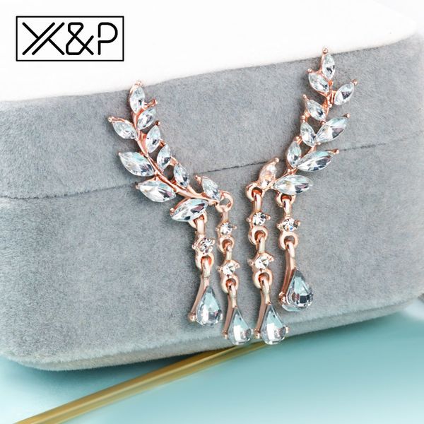 x&p women's angel wings stud earrings rhinestone inlaid alloy ear party earring gothic feather brincos fashion 2019 jewelry, Golden;silver
x&p women's angel wings stud earrings rhinestone inlaid alloy ear party earring gothic feather brincos fashion 2019 jewelry, Golden;silver