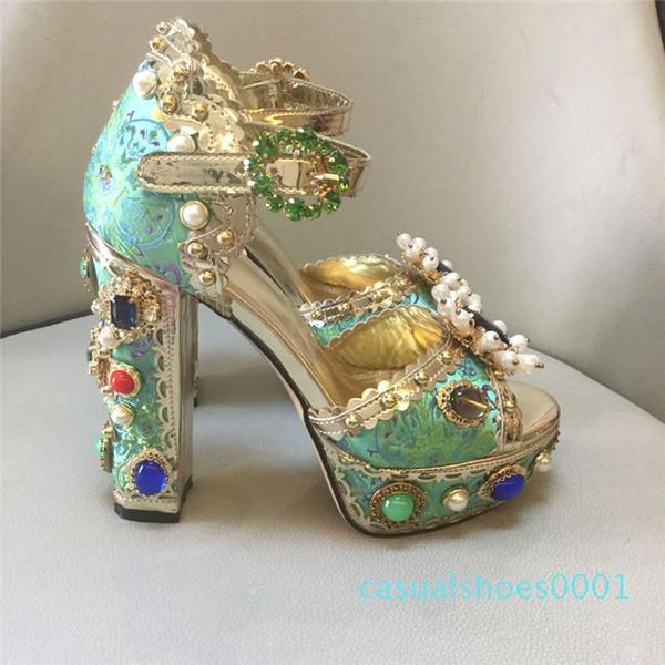2020 new summer new leather fish mouth rhinestone chunky heel sandals waterproof platform gem hollow high-heeled sandals ds21, Black
2020 new summer new leather fish mouth rhinestone chunky heel sandals waterproof platform gem hollow high-heeled sandals ds21, Black