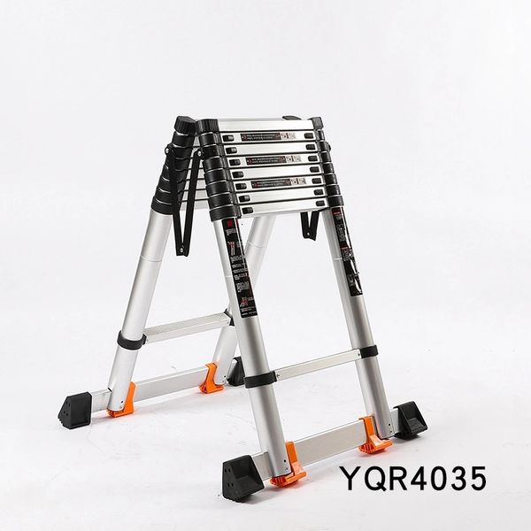 3.5m thickened aluminum alloy folding herringbone ladder portable engineering and household double-sided adjustable ladder
3.5m thickened aluminum alloy folding herringbone ladder portable engineering and household double-sided adjustable ladder