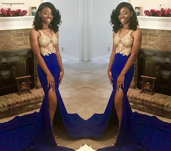 african black girls prom dress 2019 new royal blue mermaid formal pageant holidays wear graduation evening party gown plus size, White;black
african black girls prom dress 2019 new royal blue mermaid formal pageant holidays wear graduation evening party gown plus size, White;black