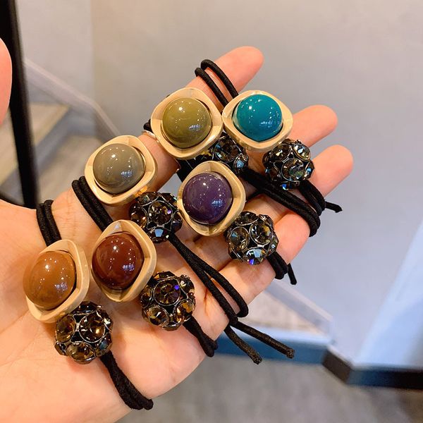 36pcs/lot diy simple multi beads czech drill rubber bands elasticity superflash hair bands styling tools accessories ha1533, Brown
36pcs/lot diy simple multi beads czech drill rubber bands elasticity superflash hair bands styling tools accessories ha1533, Brown