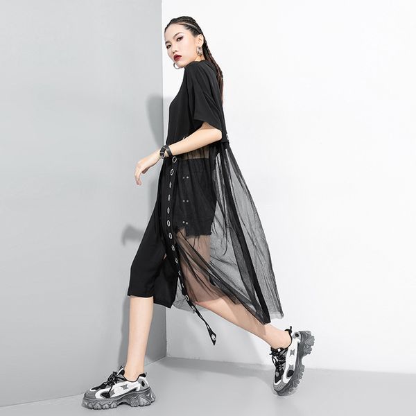 casual dresses womengaga 2021 summer the flip collar metal decoration irregular personality cardigan patchwork dress girl female q0017, Black;gray
casual dresses womengaga 2021 summer the flip collar metal decoration irregular personality cardigan patchwork dress girl female q0017, Black;gray