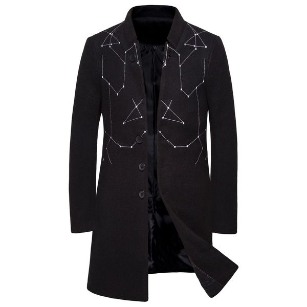 fashion wholesale mens coats winter trench clothes overcoats long designer 2021 breasted embroidery windbreaker coats men jackets singl cisp, Black
fashion wholesale mens coats winter trench clothes overcoats long designer 2021 breasted embroidery windbreaker coats men jackets singl cisp, Black
