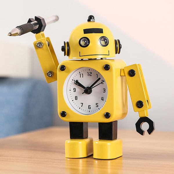 children cartoon robot alarm clocks student personal mute metal making table alarm clocks children christmas gift
children cartoon robot alarm clocks student personal mute metal making table alarm clocks children christmas gift