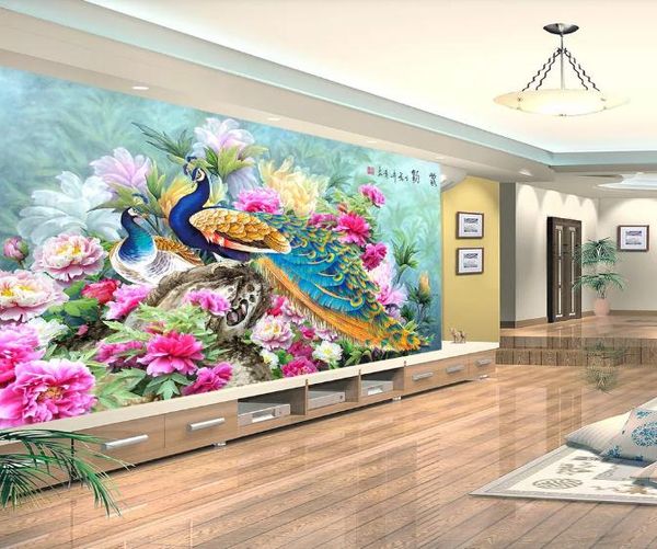 custom wall mural large wall painting modern 3d stereoscopic original peacock rich flower living room tv backdrop wallpaper
custom wall mural large wall painting modern 3d stereoscopic original peacock rich flower living room tv backdrop wallpaper