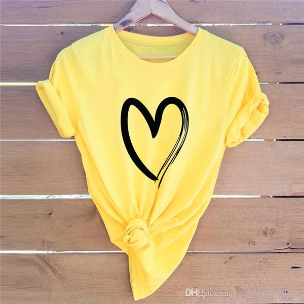 brand heart love woman tshirt designer print short sleeve summer loose fashion t shirt casual female tees, White
brand heart love woman tshirt designer print short sleeve summer loose fashion t shirt casual female tees, White