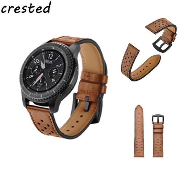 crested retro genuine leather watch band for samsung gear s3 for classic/ frontier smart watch metal buckle strap 22mm, Black;brown
crested retro genuine leather watch band for samsung gear s3 for classic/ frontier smart watch metal buckle strap 22mm, Black;brown