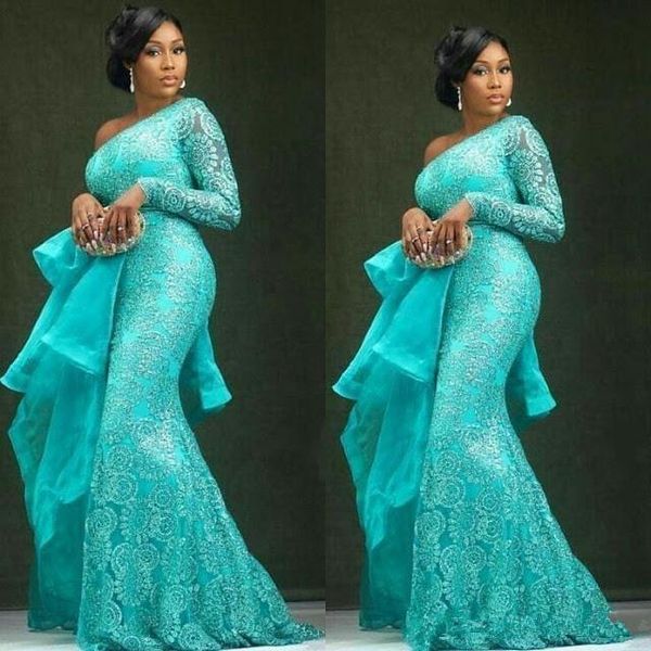 aso ebi plus size evening dresses peplum one shoulder mermaid lace prom dresses african dubai formal party gowns vestidos de fiesta, Black;red
aso ebi plus size evening dresses peplum one shoulder mermaid lace prom dresses african dubai formal party gowns vestidos de fiesta, Black;red
