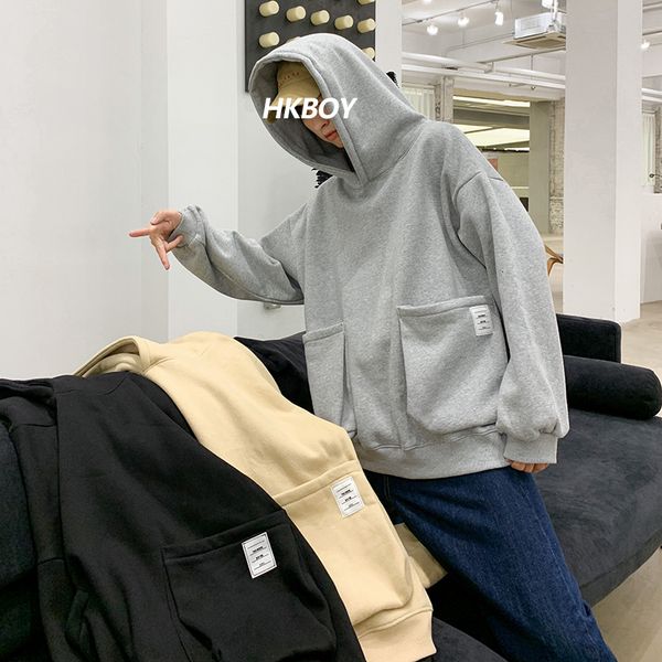 2019 korean version of the loose autumn and winter plus velvet hooded sweatshirt jacket couple pullover tide main push s-xl, Black
2019 korean version of the loose autumn and winter plus velvet hooded sweatshirt jacket couple pullover tide main push s-xl, Black