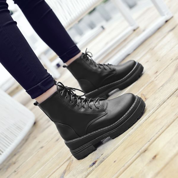 fashion women's ankle boots new classic punk platform women autumn winter snow boots ladies motorcycle boots, Black
fashion women's ankle boots new classic punk platform women autumn winter snow boots ladies motorcycle boots, Black