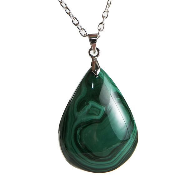 genuine green natural chrysocolla malachite gemstone water drop crystal bead natural stone pendant suspension 33x25x8mm, Silver
genuine green natural chrysocolla malachite gemstone water drop crystal bead natural stone pendant suspension 33x25x8mm, Silver