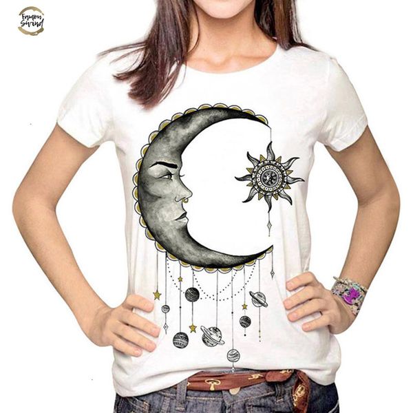 women fashion hipster sun and moon cartoon printed tumblr harajuku pencil drawing 3d t shirt, White
women fashion hipster sun and moon cartoon printed tumblr harajuku pencil drawing 3d t shirt, White