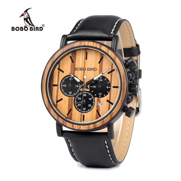 

reloj hombre bobo bird men watch wood watches women timepieces chronograph quartz wristwatches relogio masculino, Slivery;brown