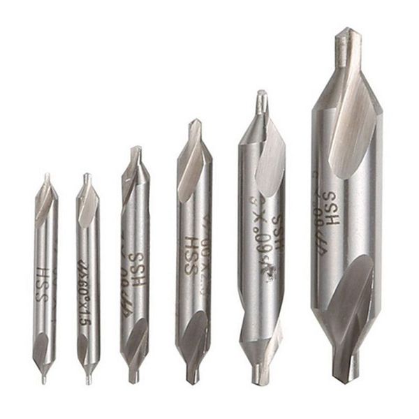 6 pcs hss combined center drills bit set countersink 60 degree angle 5/3/2.5/2/1.5/1 mm
6 pcs hss combined center drills bit set countersink 60 degree angle 5/3/2.5/2/1.5/1 mm