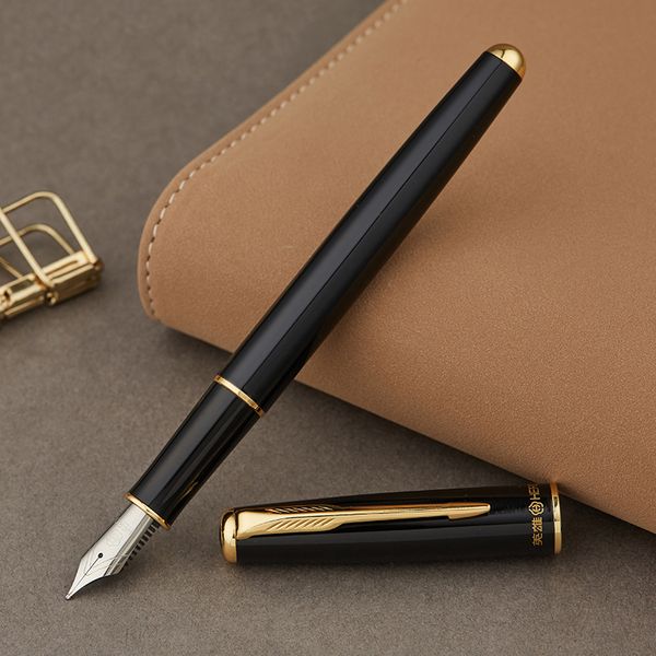 hero fountain pen with bottle ink gift set fine nib 0.5mm arrow gold clip black metal ink pens for writing business gift
hero fountain pen with bottle ink gift set fine nib 0.5mm arrow gold clip black metal ink pens for writing business gift