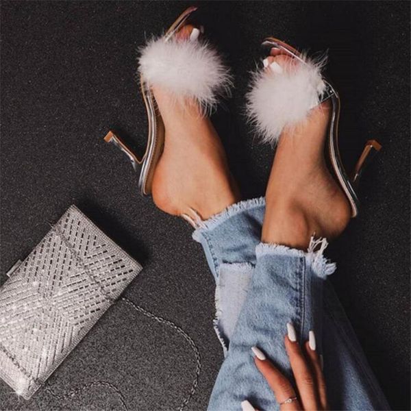 новый пвх белый пушистый терлик peep toe прозрачный высокий каблук тапочки летняя мода скольжения на тонких каблуках слайды женщины мулы, Black
новый пвх белый пушистый терлик peep toe прозрачный высокий каблук тапочки летняя мода скольжения на тонких каблуках слайды женщины мулы, Black