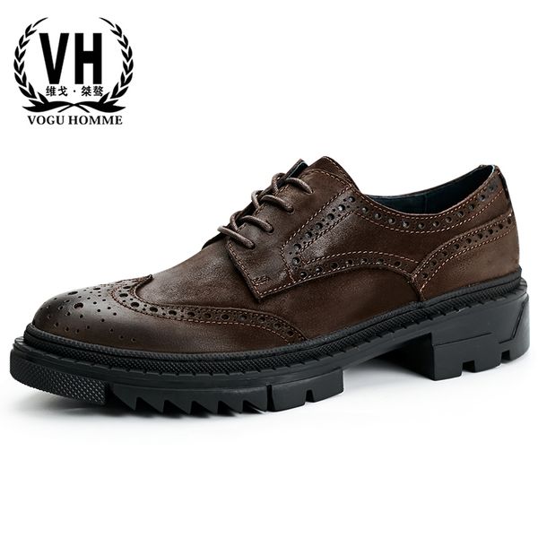bullock genuine leather shoes men thick bottomed casual shoes male business fashion man spring, Black
bullock genuine leather shoes men thick bottomed casual shoes male business fashion man spring, Black