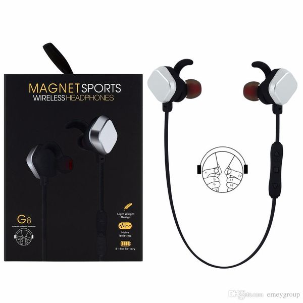 new in-ear g8 wireless bluetooth 4.1 magnet sport earphone headsets multi connection function with usb cable for iphone samsung huawei
new in-ear g8 wireless bluetooth 4.1 magnet sport earphone headsets multi connection function with usb cable for iphone samsung huawei