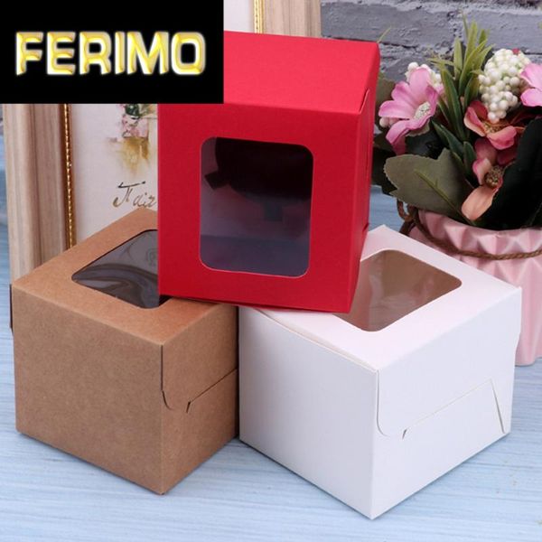 1pc white/red/kraft window box packing gift boxes with pvc window for candy/cake/cookie/cupcake display box
1pc white/red/kraft window box packing gift boxes with pvc window for candy/cake/cookie/cupcake display box