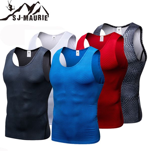 sj-maurie sleeveless quick-drying men sports t-shirt gym clothing compression tights gym vest for summer men's running vest, Black;blue
sj-maurie sleeveless quick-drying men sports t-shirt gym clothing compression tights gym vest for summer men's running vest, Black;blue