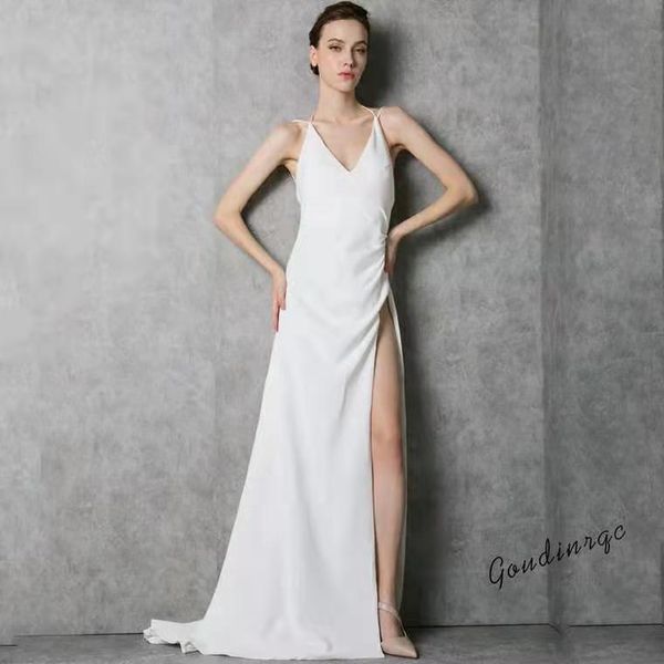 prom party dress new custom size pleat v-neck backless chiffon long evening dresses prom gowns, White;black
prom party dress new custom size pleat v-neck backless chiffon long evening dresses prom gowns, White;black