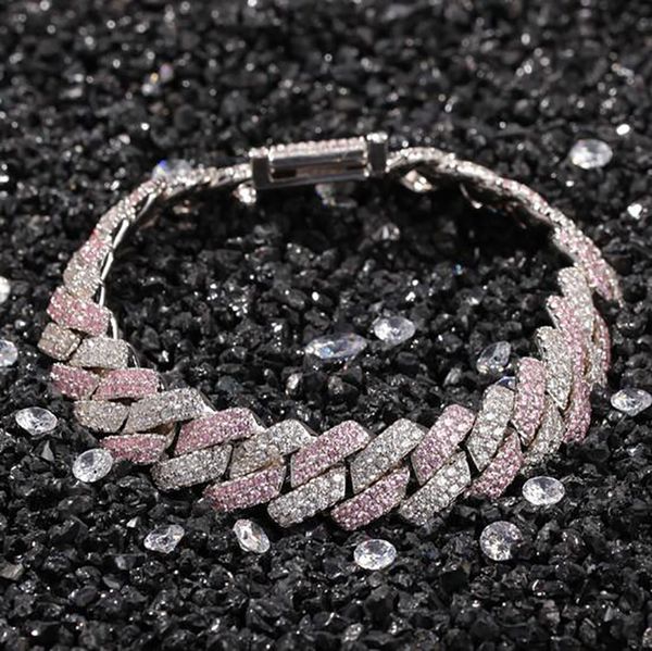 14k gold plated silver pink mixed color link cz bracelet bling bracelets 13mm width 7inch 8inch cuban chain bracelet, Black
14k gold plated silver pink mixed color link cz bracelet bling bracelets 13mm width 7inch 8inch cuban chain bracelet, Black