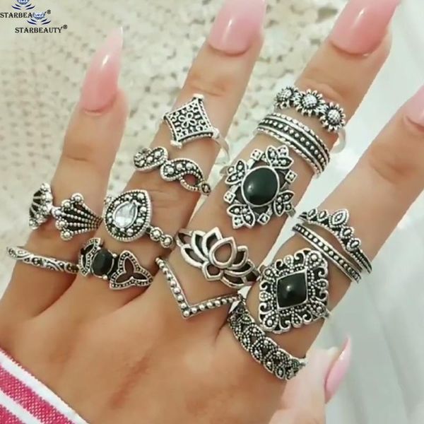 15 pcs/lot black bijoux heart lotus sun flower finger rings men toe ring set wedding ring toe rings for women piercing jewelry, Golden;silver
15 pcs/lot black bijoux heart lotus sun flower finger rings men toe ring set wedding ring toe rings for women piercing jewelry, Golden;silver