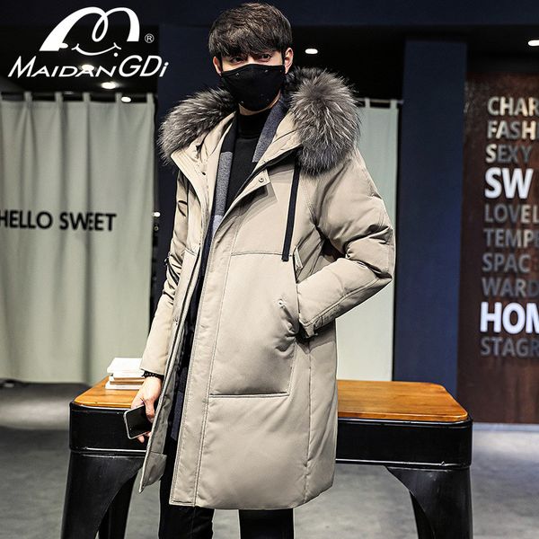 maidangdi 2020 winter new medium and long down jackets teenager thickened hoodid solid color coats male's windproof warm clothes, Black
maidangdi 2020 winter new medium and long down jackets teenager thickened hoodid solid color coats male's windproof warm clothes, Black