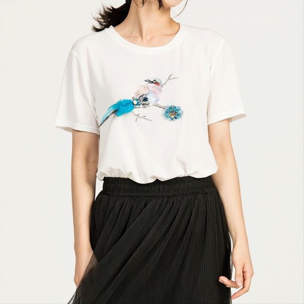 2019 short-sleeved 3d printed bird loose large size 2019 women's short-sleeved t-shirt women's 3d printed bird loose large size t, White
2019 short-sleeved 3d printed bird loose large size 2019 women's short-sleeved t-shirt women's 3d printed bird loose large size t, White