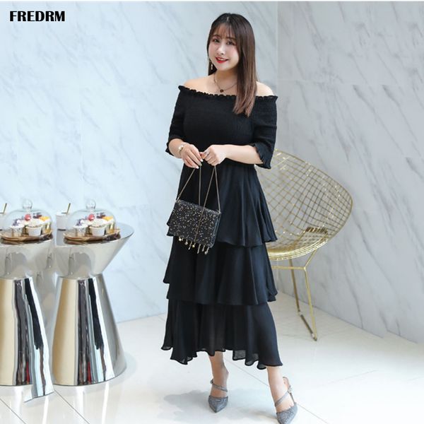 fredrm ladies dresses 2020 new summer spring women off shoulder tiered big size 4xl 5xl patchwork female long layered dress, Black;gray
fredrm ladies dresses 2020 new summer spring women off shoulder tiered big size 4xl 5xl patchwork female long layered dress, Black;gray